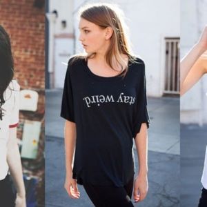 Loose stay weird T shirt from Brandy Melville